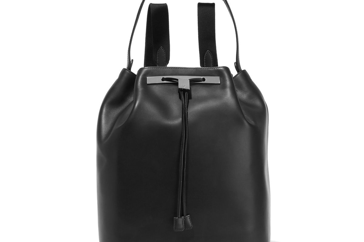 the row leather backpack