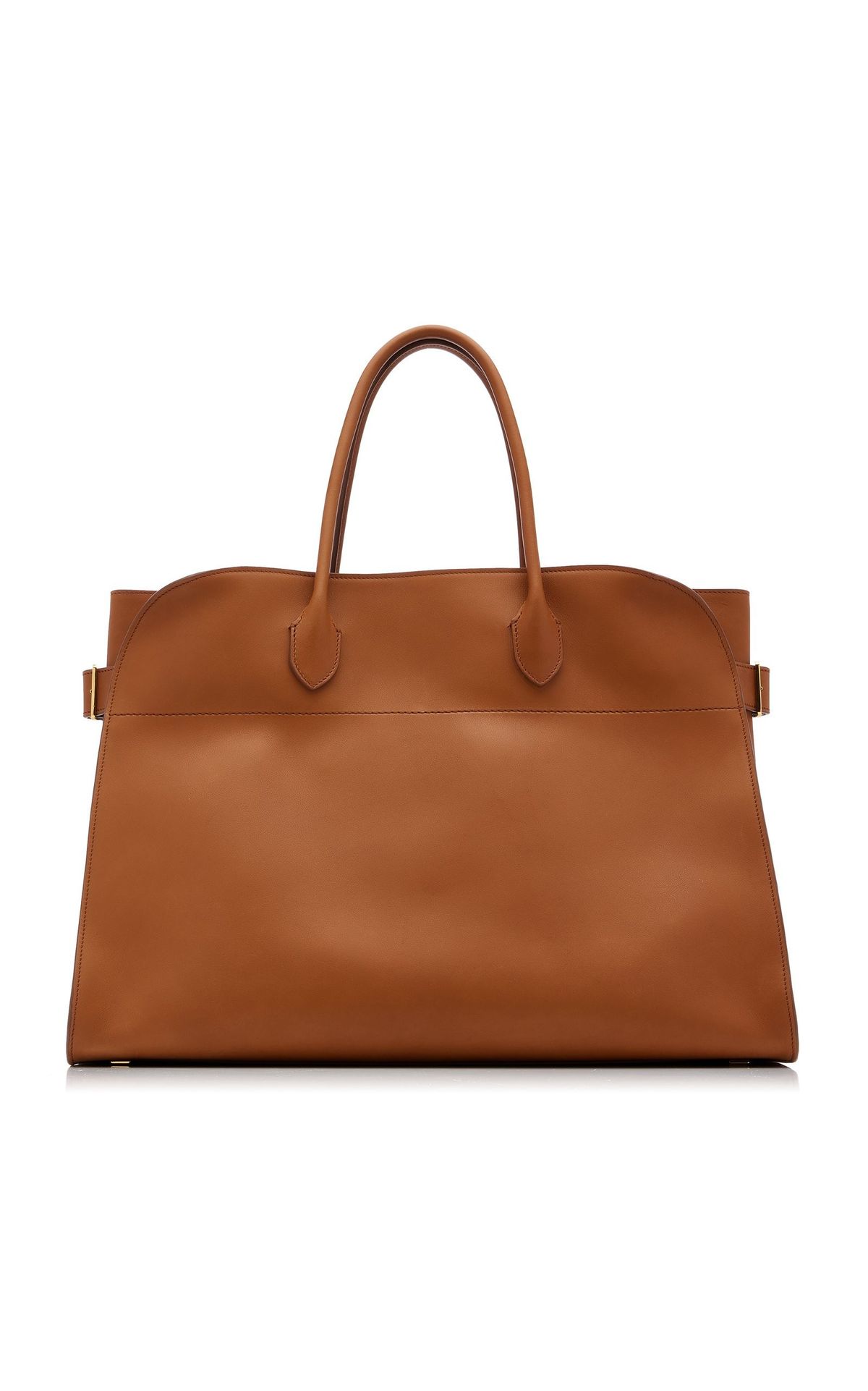 the row tan leather tote bag
