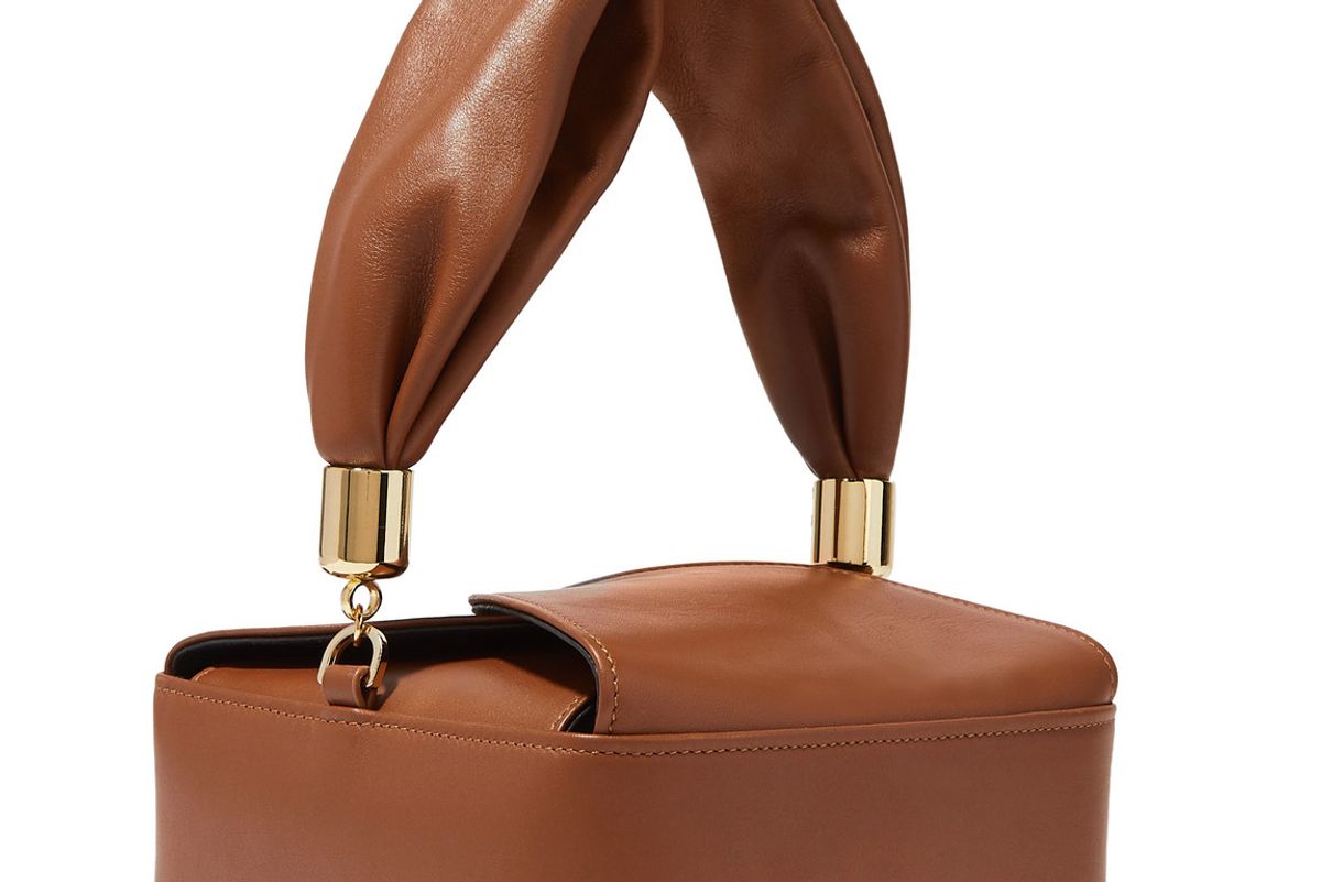 the sant furoshiki mini leather tote