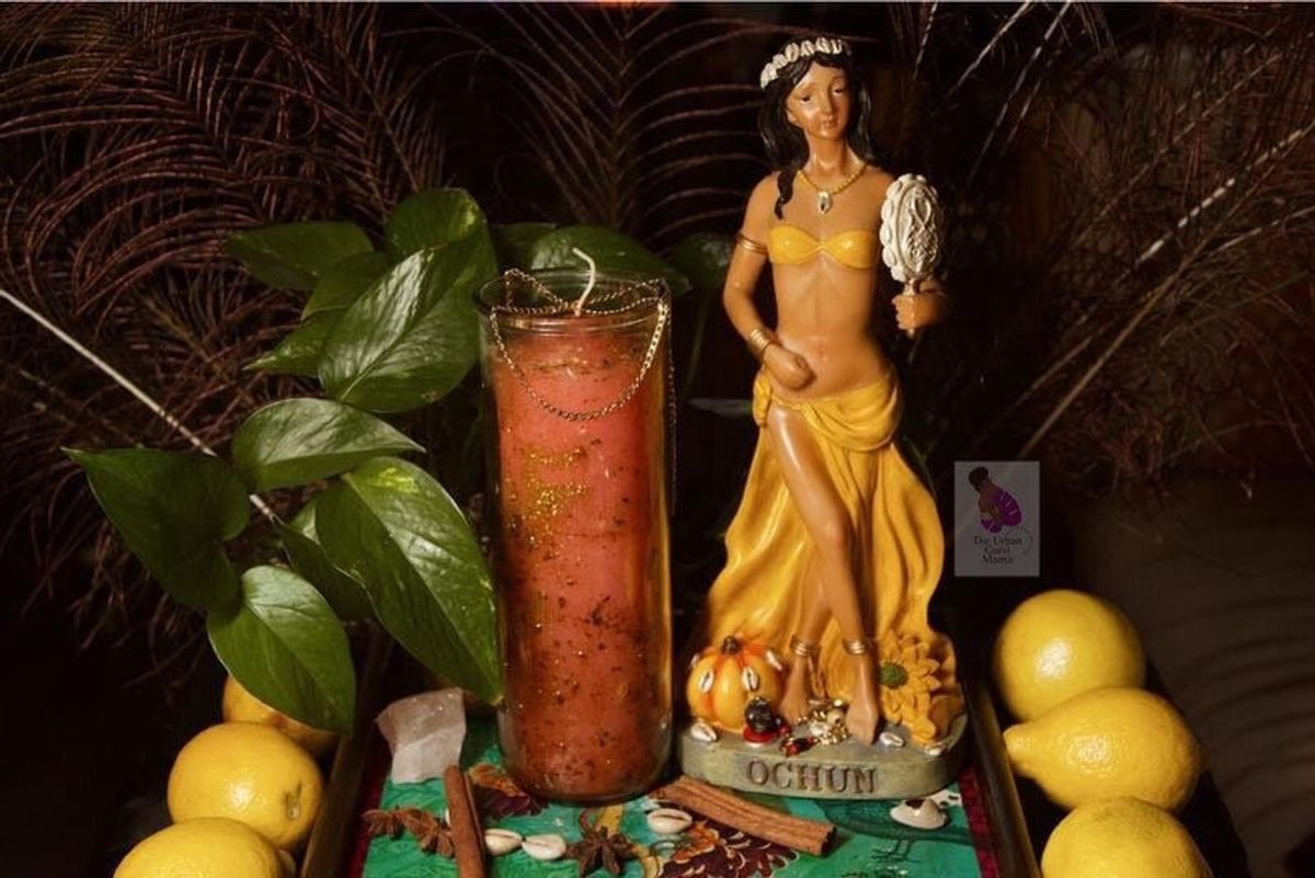 the urban gurvi mama oshuns self-love relationship custom fixed candle