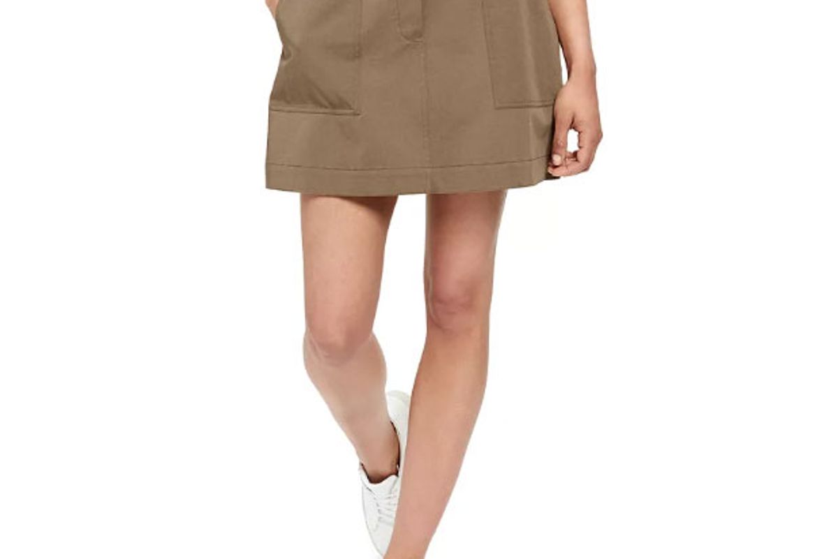 theory cargo mini skirt