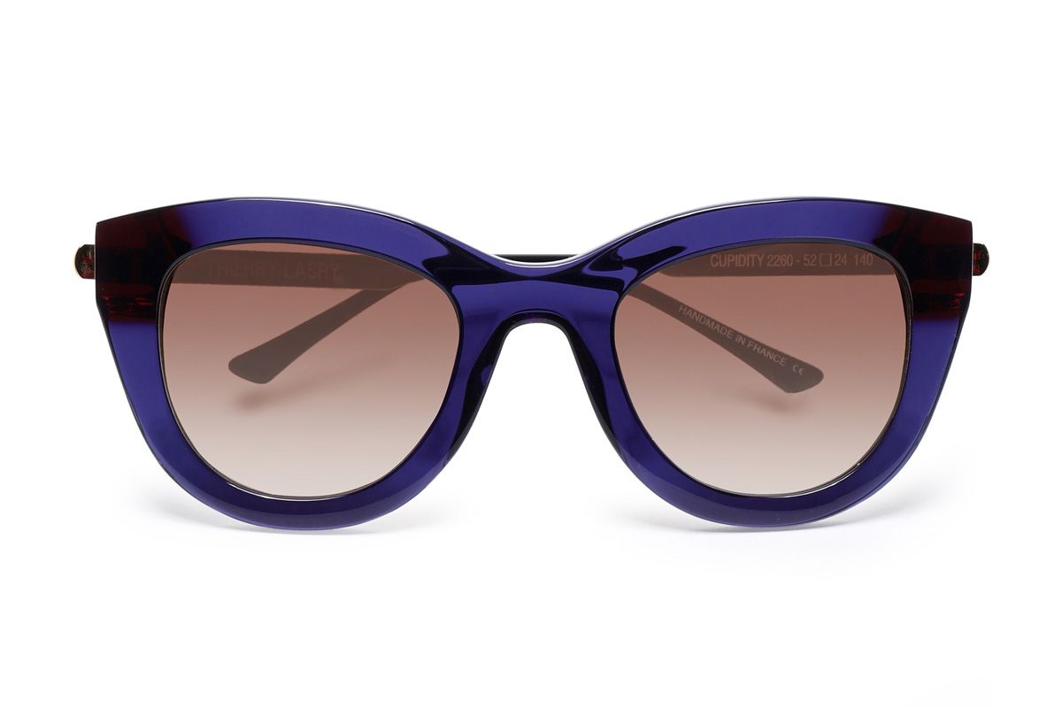 thierry lasry cat eye tortoiseshell acetate and silver tone sunglasses