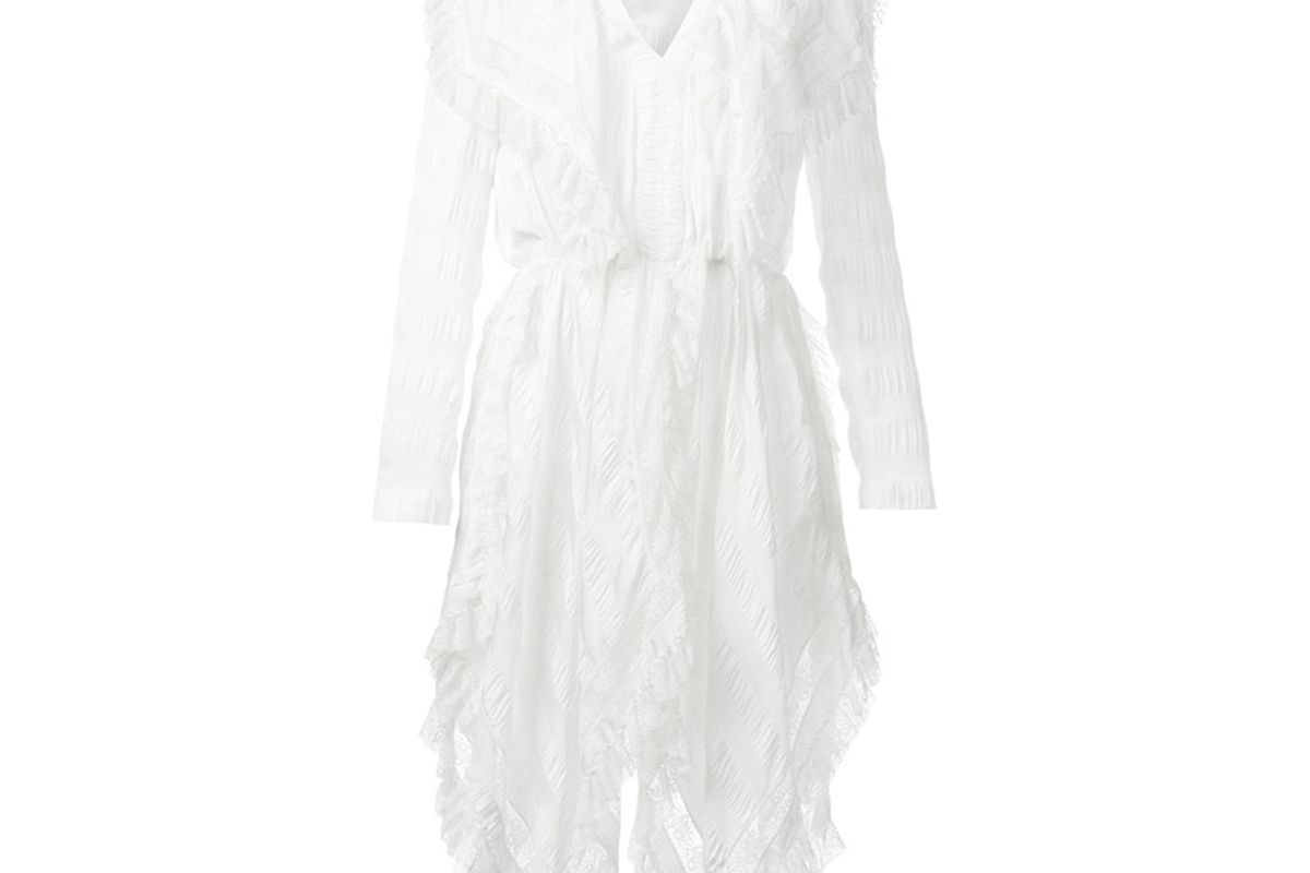 Asymmetric Ruffled Dress