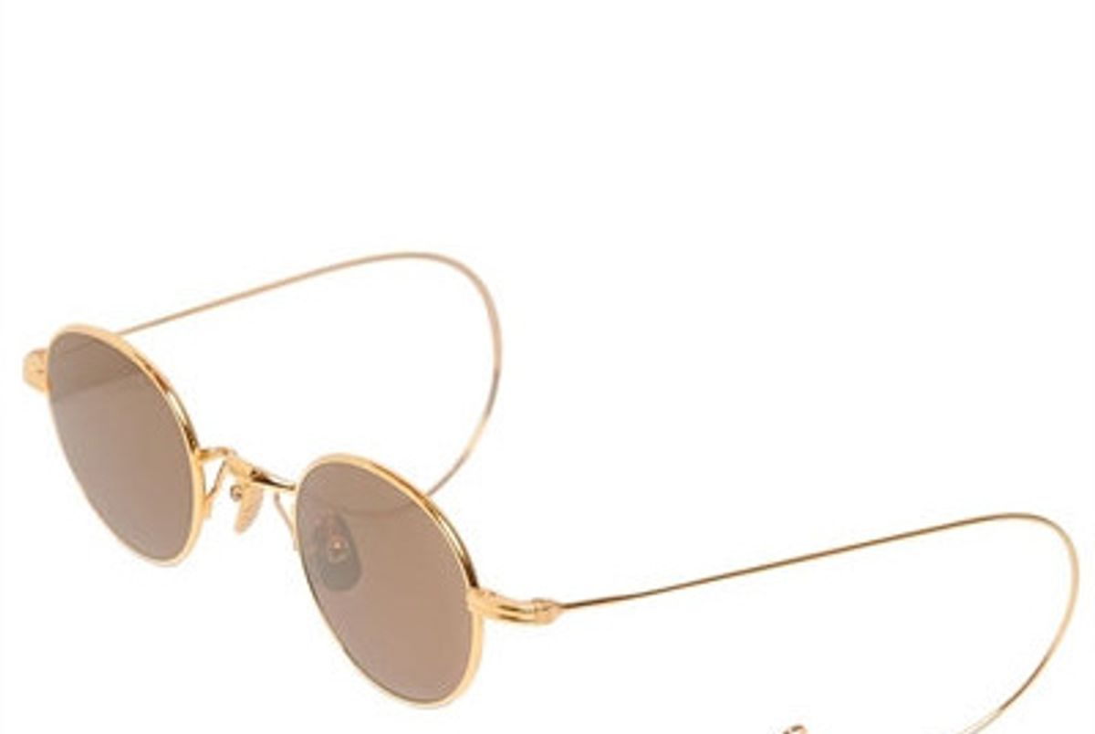 Round Sunglasses with Cable Temples