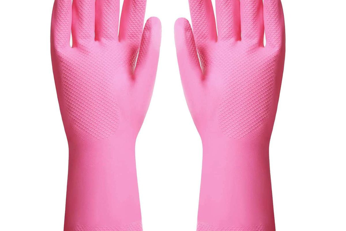 thxtoms reusable dishwashing latex gloves
