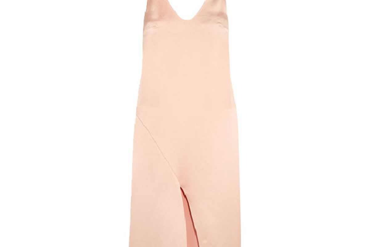 Celestia satin slip dress