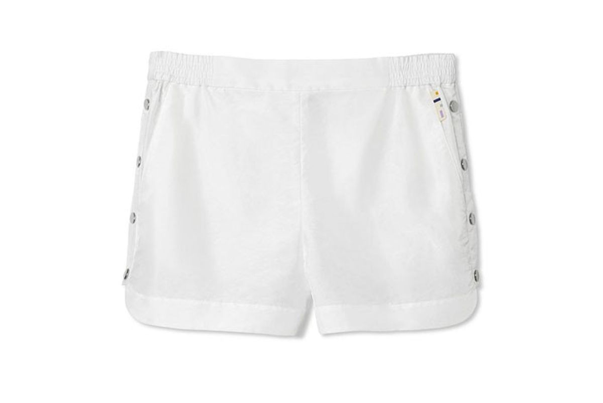 tibi crispy nylon shorts