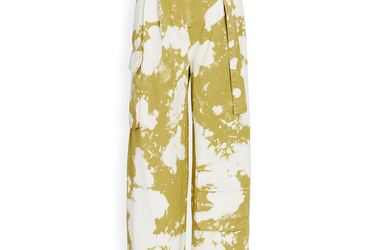 tibi tie dye twill stella cargo pant