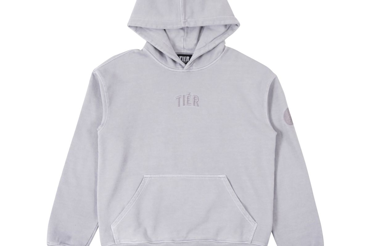 tier sleet grey hoodie