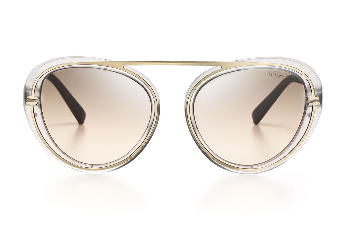 tiffany and co t aviator sunglasses in light grey