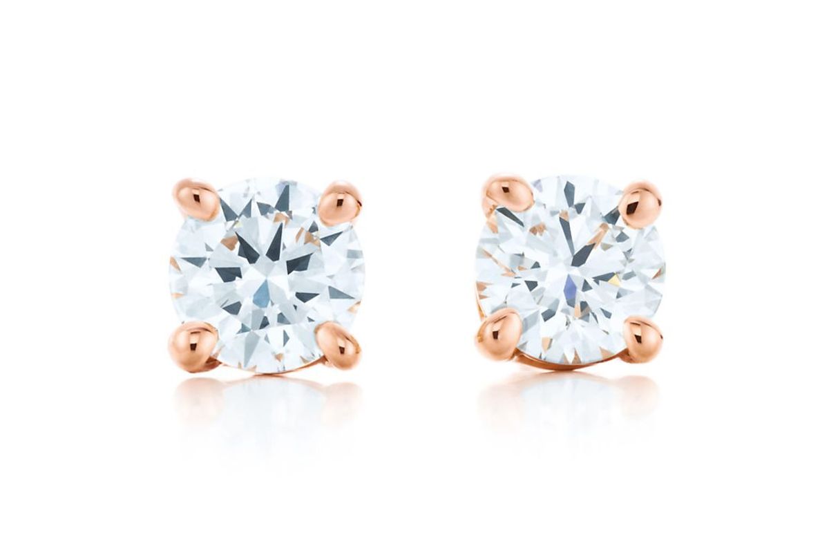 Tiffany Solitaire Diamond Earrings