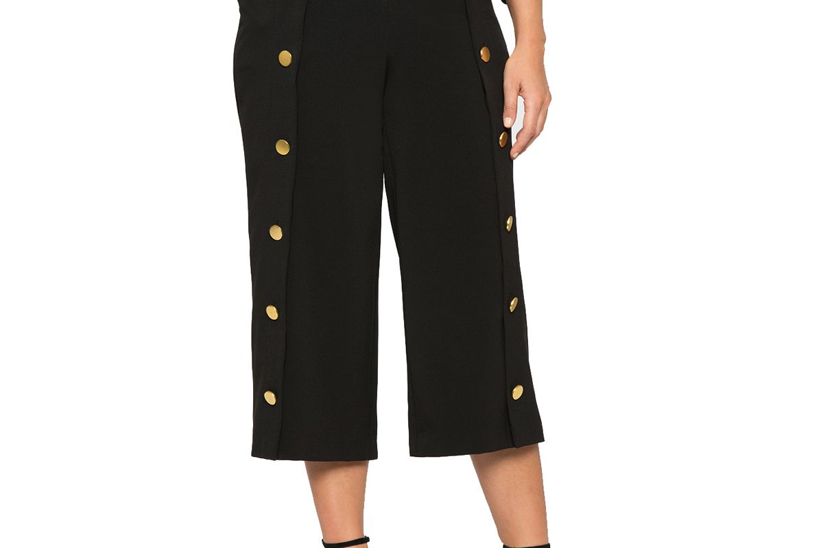 Wide Leg Button Culottes