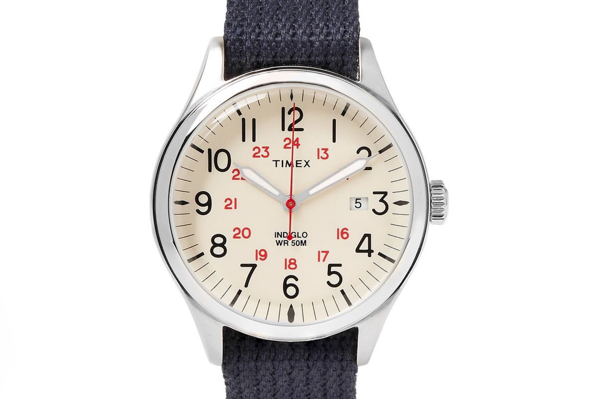 Waterbury United Stainless Steel And Webbing Watch