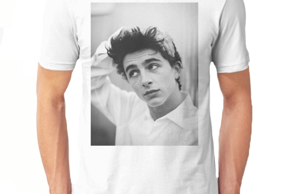 timothee chalamet white unisex t-shirt