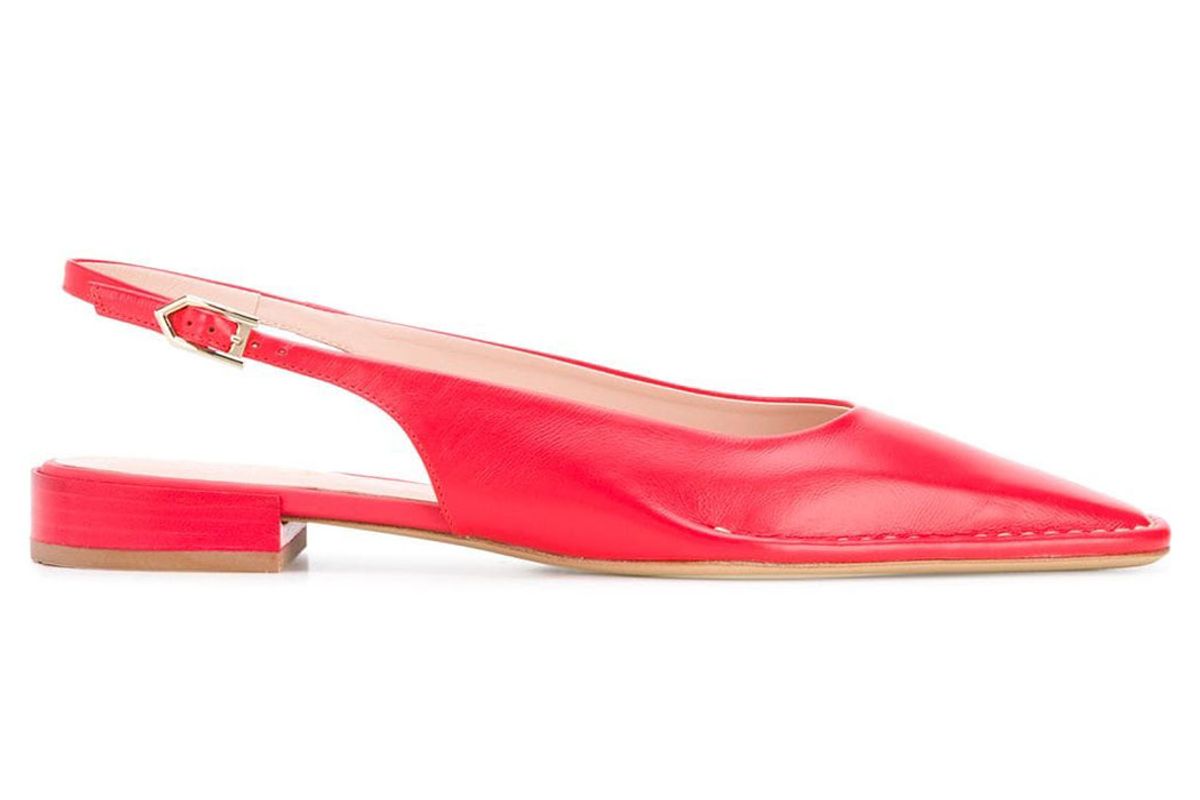 tods leather slingback pumps