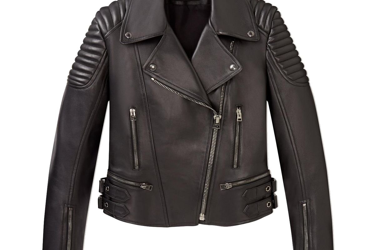 tom ford classic fitted leather biker jacket