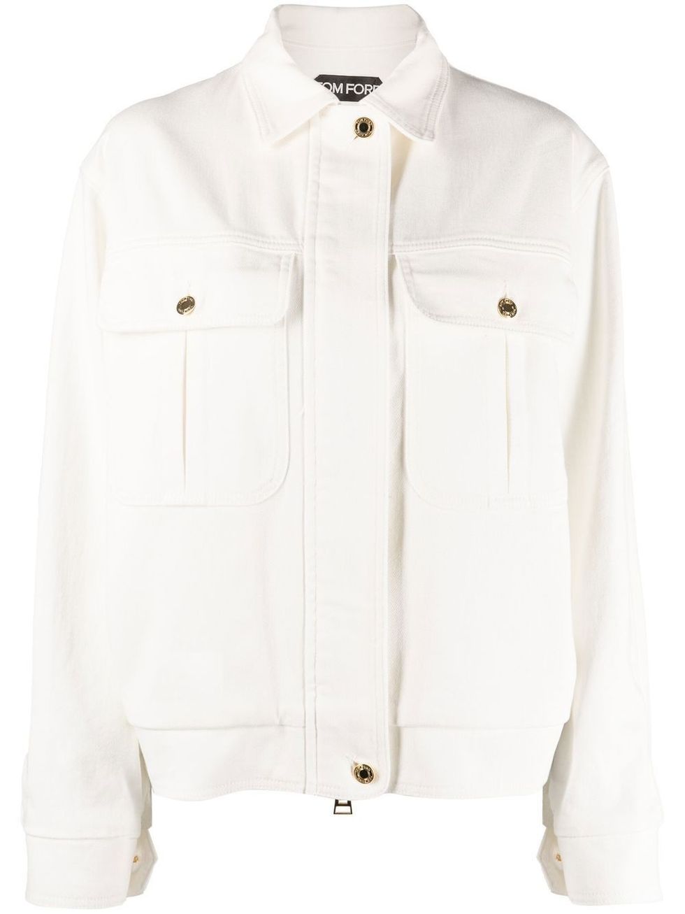 Tom Ford Concealed Front Fastening Denim Jacket