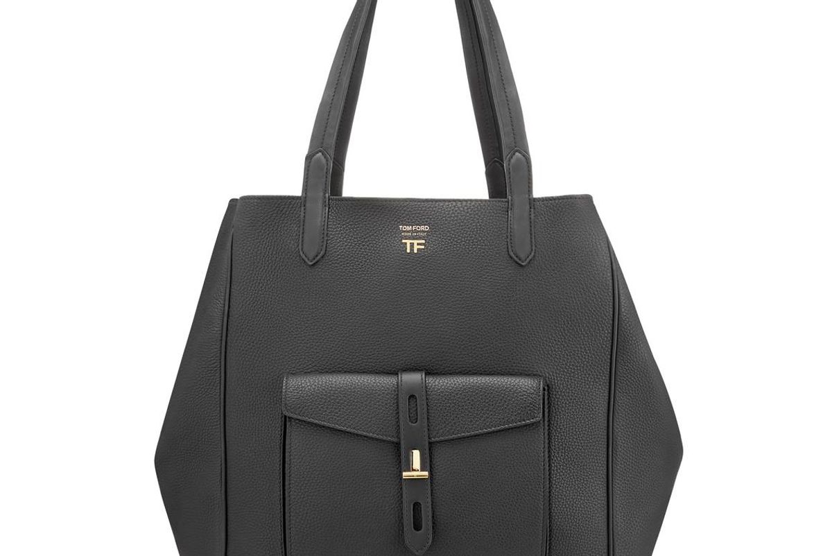 tom ford grain leather t twist tote