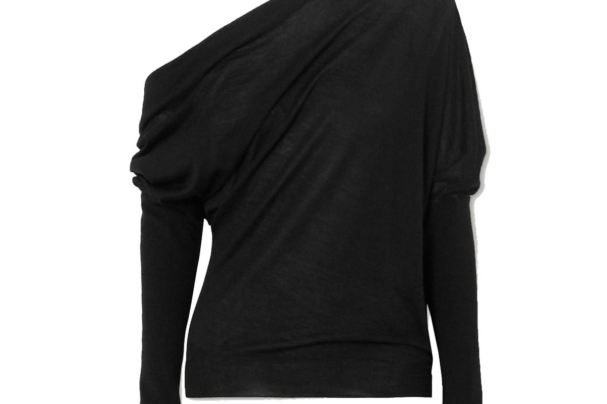 tom ford one shoulder cashmere and silk blend sweater