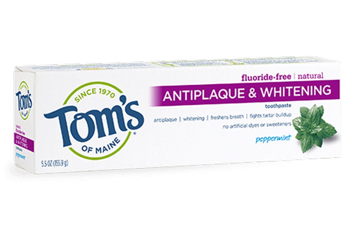 toms of maine antiplaque and whitening toothpaste