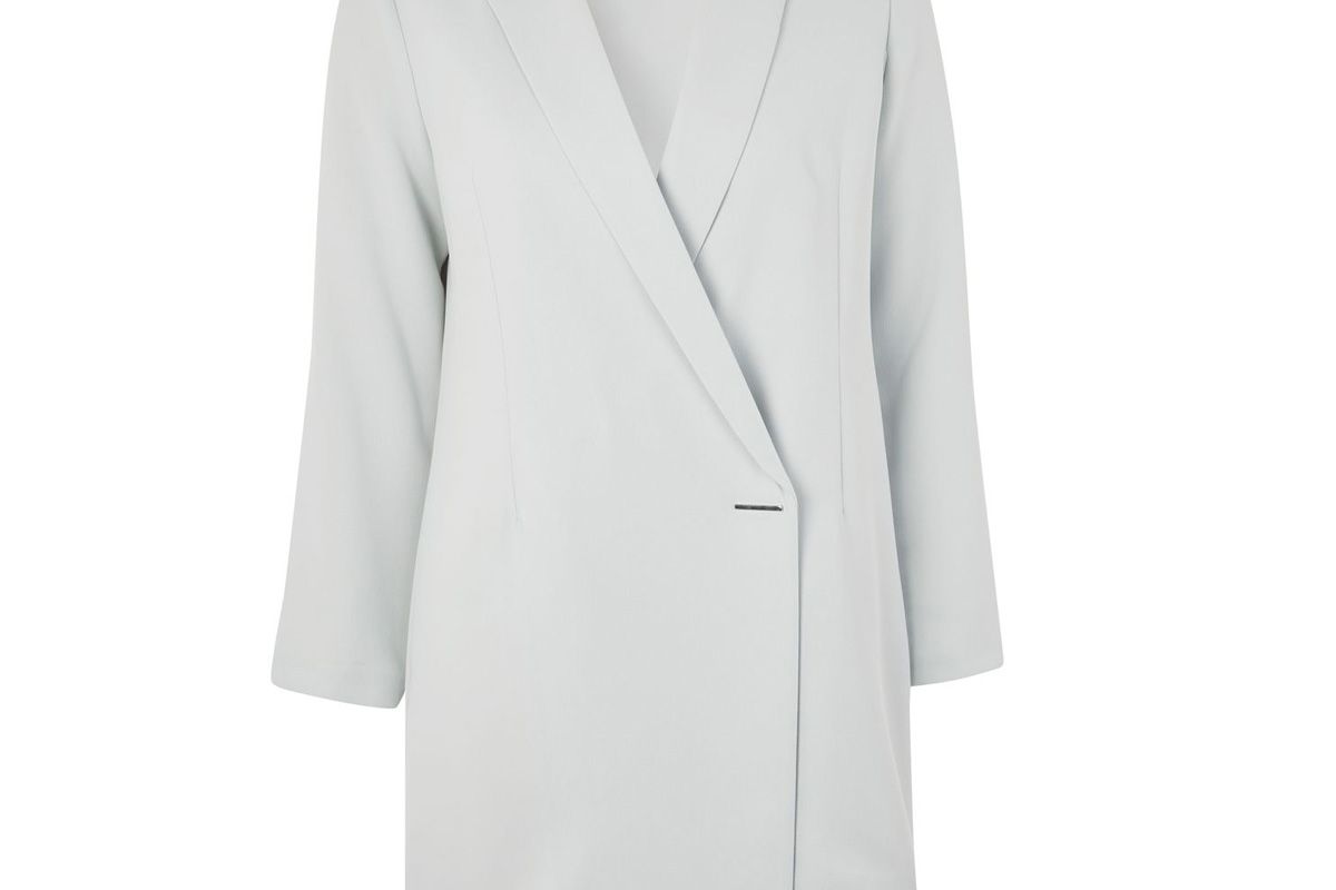 Petite Asymmetrical Blazer Dress