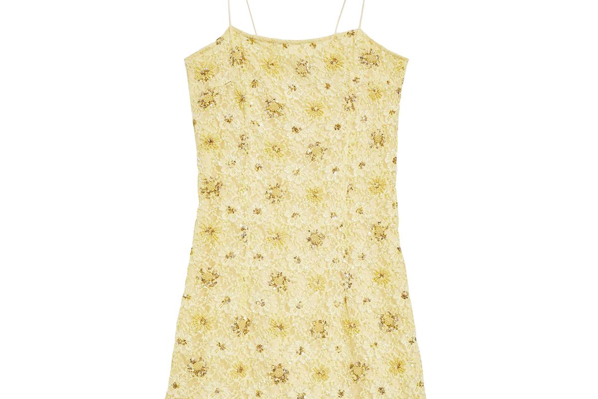 topshop bead and lace slip dress