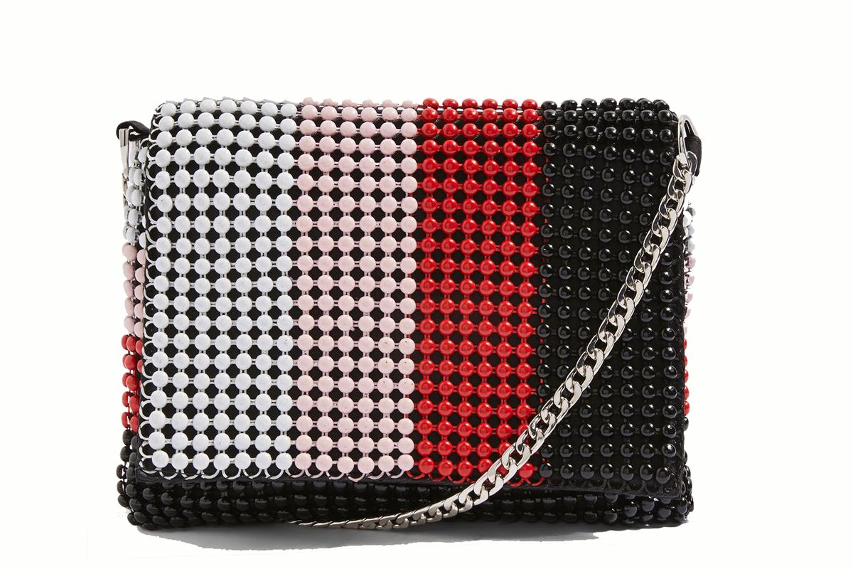 topshop billie beaded crossbody bag