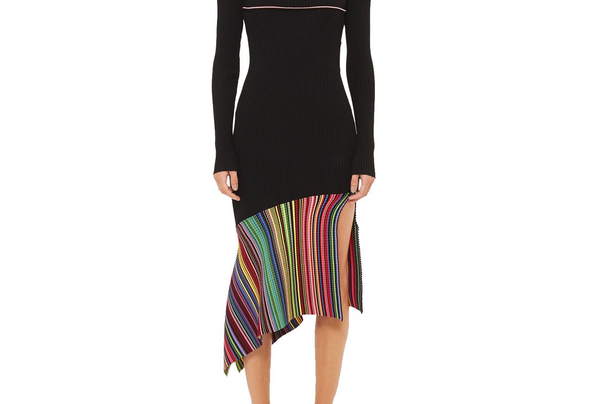 Hacienda Knitted Asymmetric Hem Dress