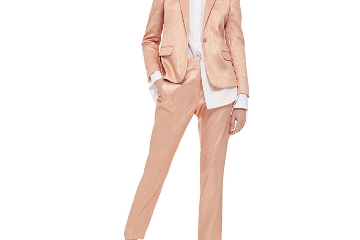 Metallic Suit Jacket and Trousers
