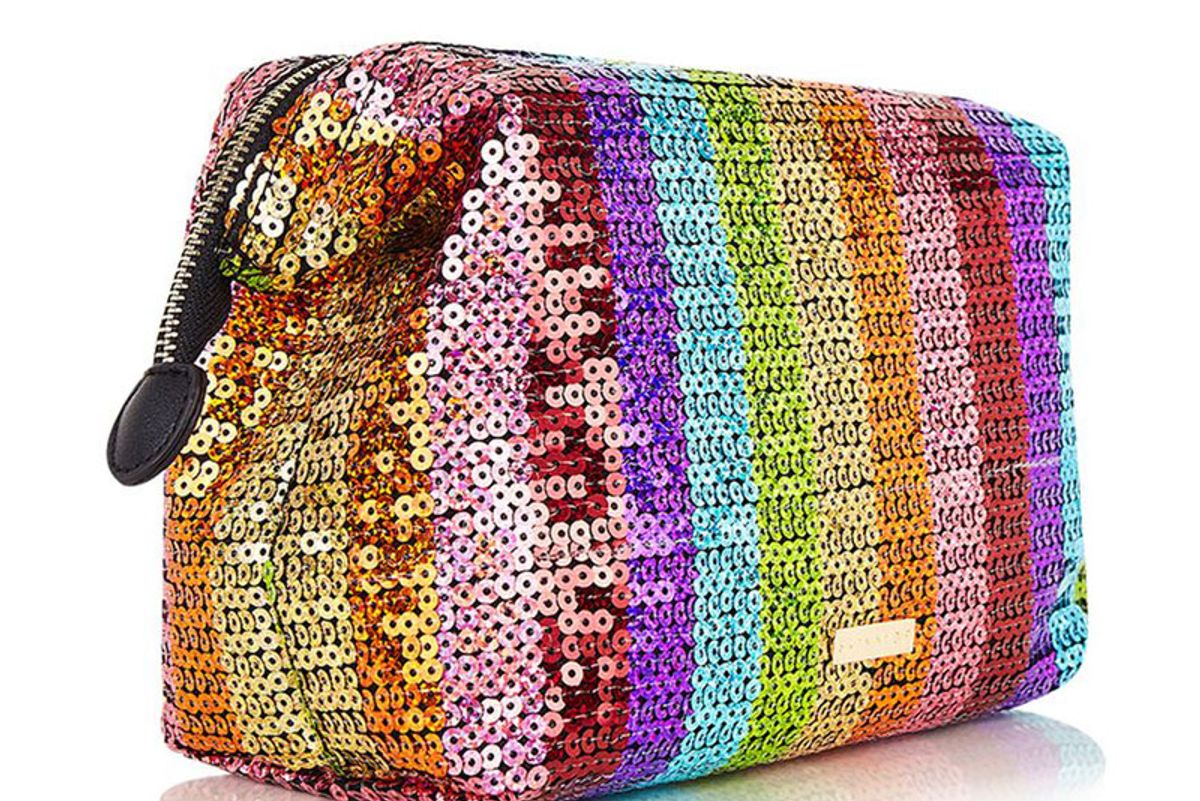 Rainbow Sequin Wash Bag by Skinnydip
