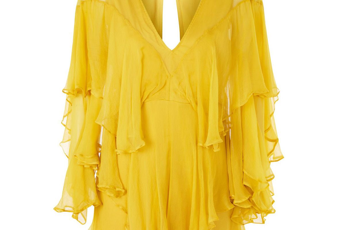 Ruffle Plunge Playsuit