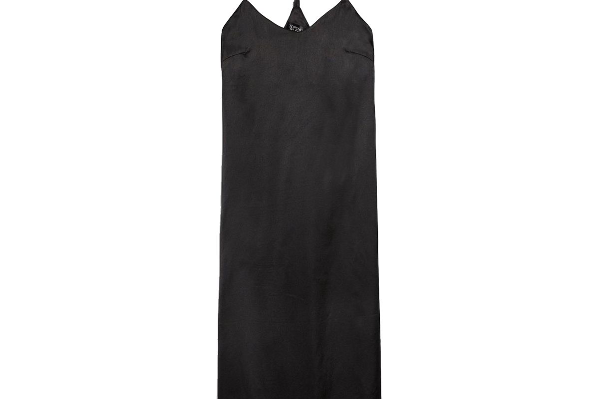 topshop satin slip dress