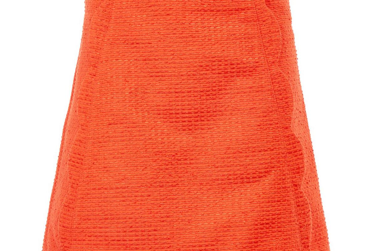 Textured Scallop Pelmet Skirt