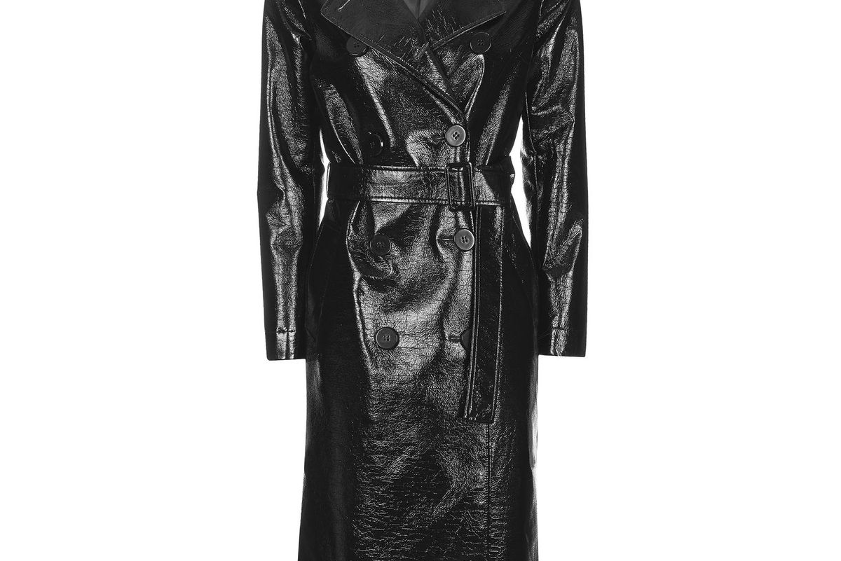 Vinyl Trench Coat