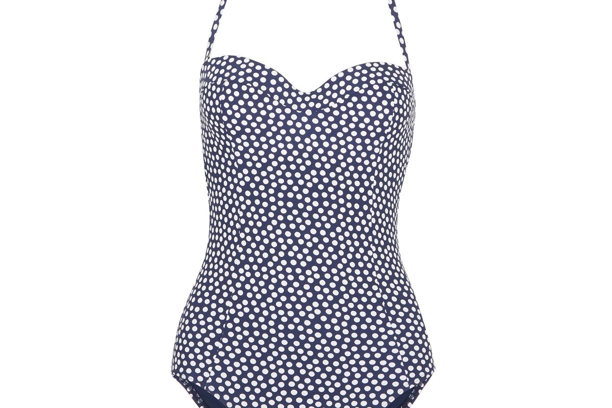 tory burch polka dot swimsuit