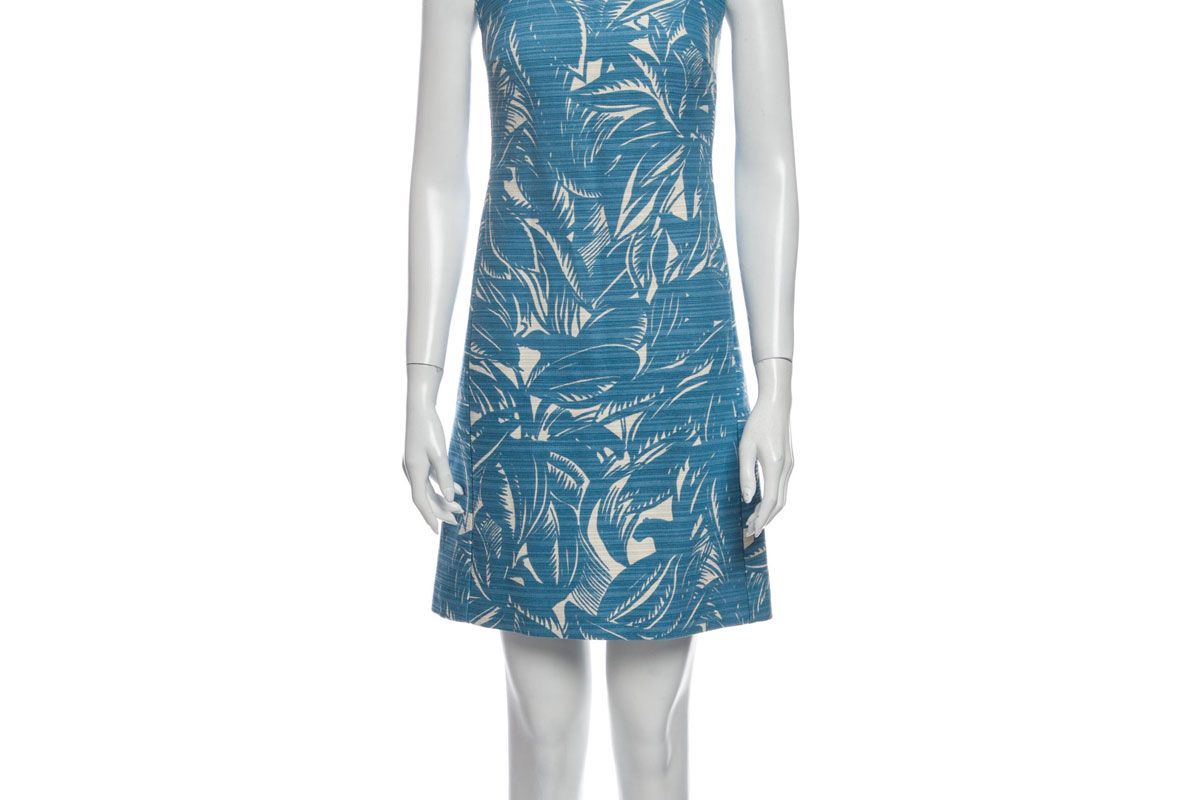 tory burch printed mini dress