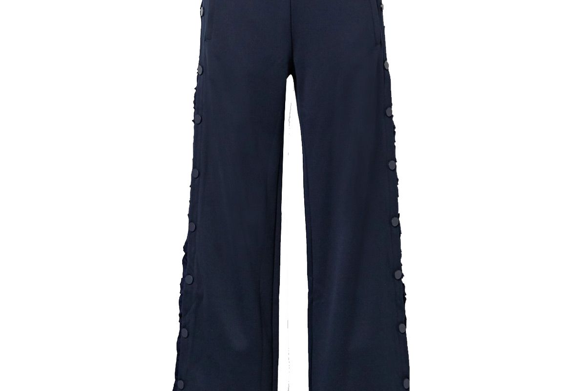 tory sport ruffled stretch knit track pants