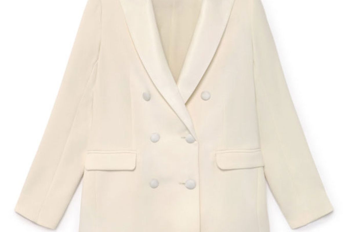 tot-hom white tuxedo jacket