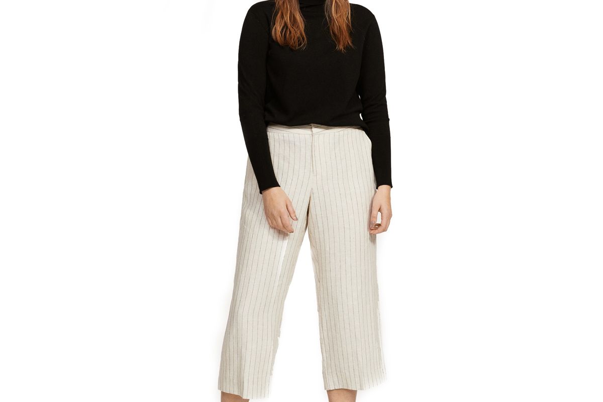 Striped Crop Trousers