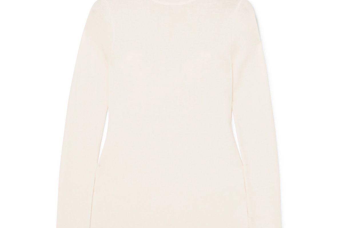 toteme navais merino wool turtleneck top