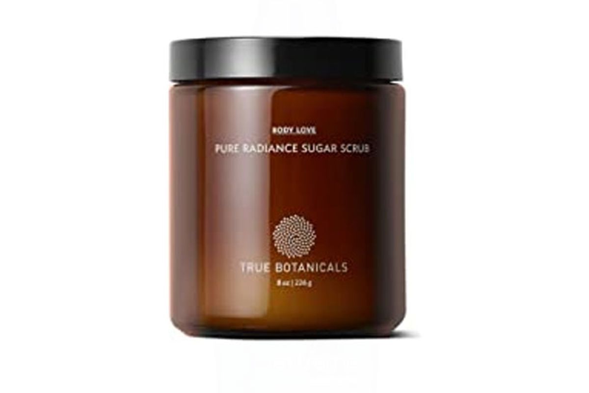 true botanicals pure radiance sugar exfoliating body scrub