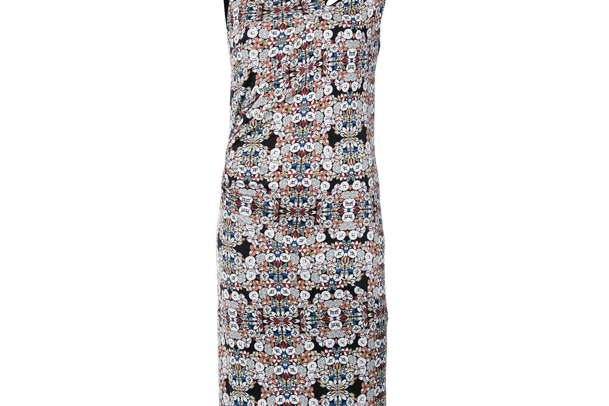 tufi duek printed cutout dress