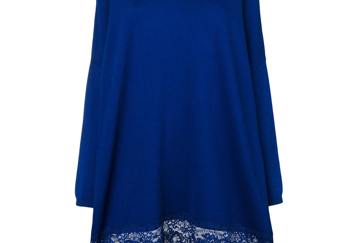Dress with Lace Hem