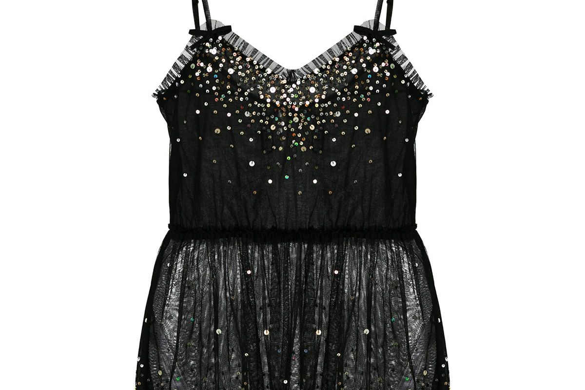 twin-set sequin embellished top