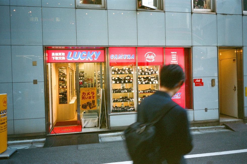 \u200bLucky Camera Shop in Shinjuku.