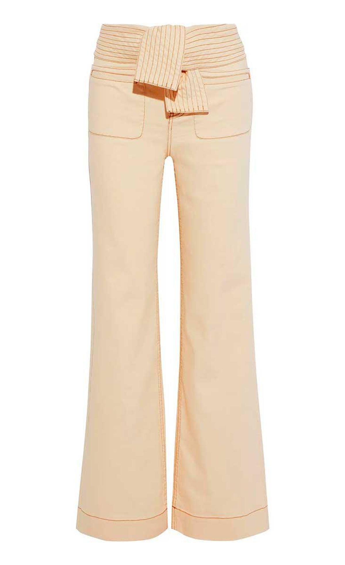 ulla johnson wade belted high rise flared jeans