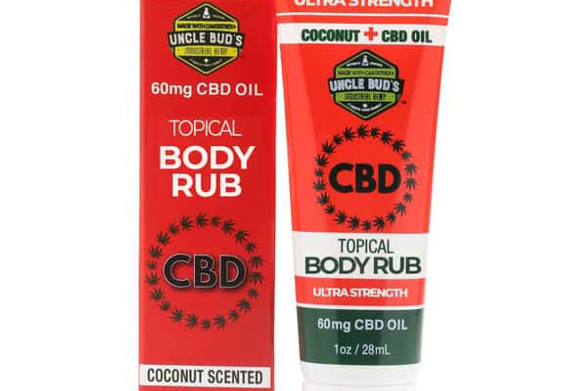 uncle buds 60mg cbd topical body rub