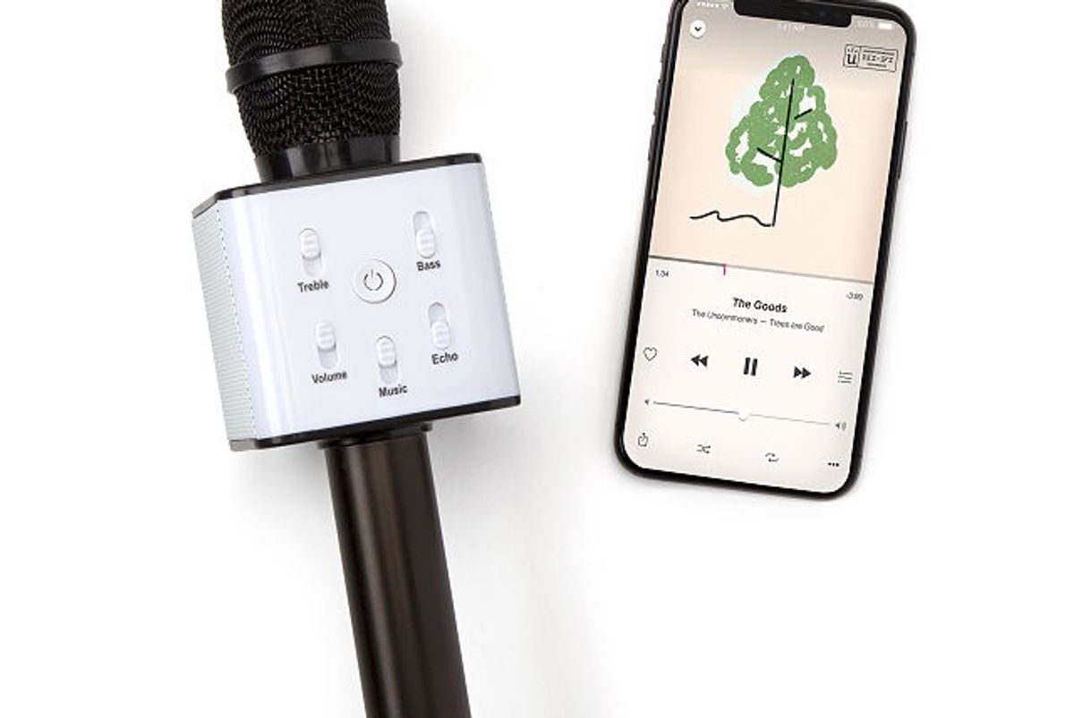 uncommon goods karaoke microphone speaker