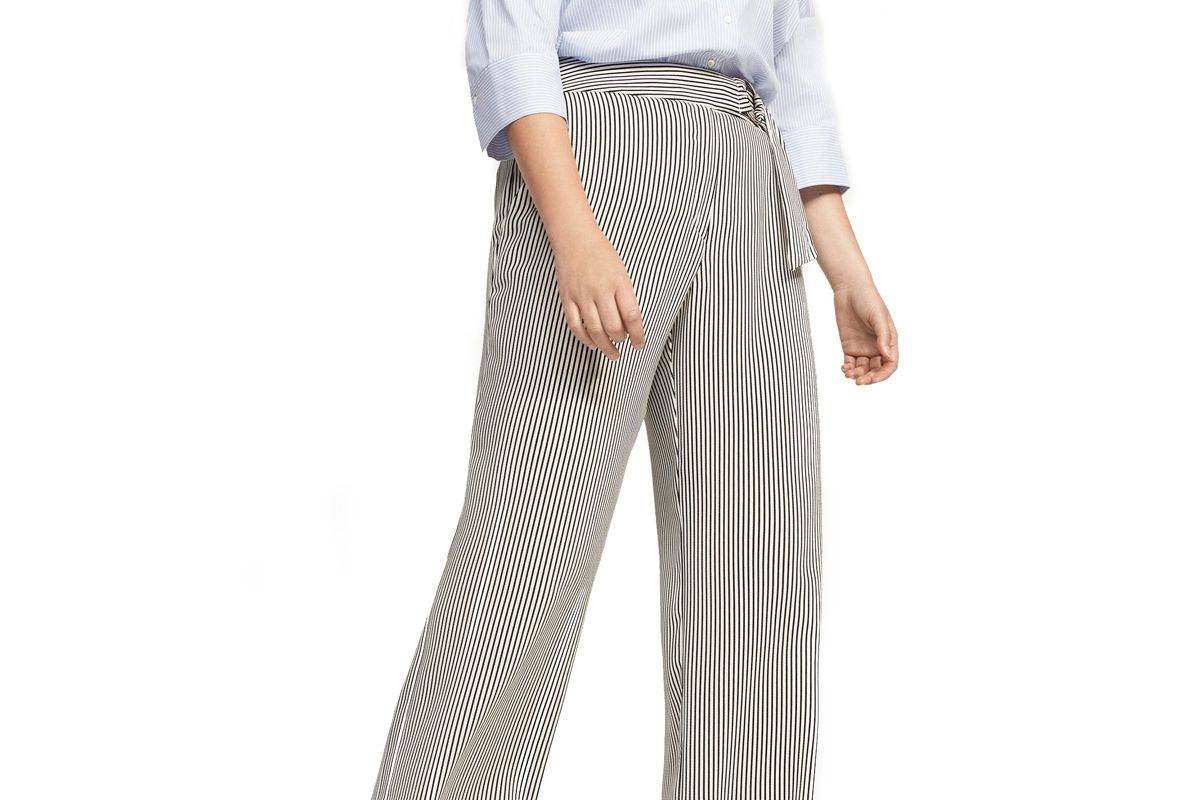 Striped Crop Trousers