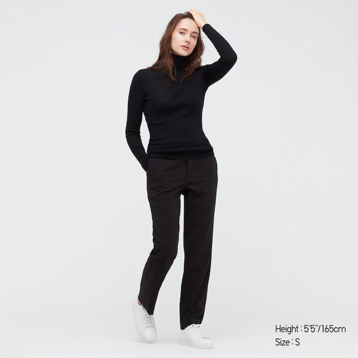 Uniqlo Extra Fine Merino Ribbed Turtleneck Sweater